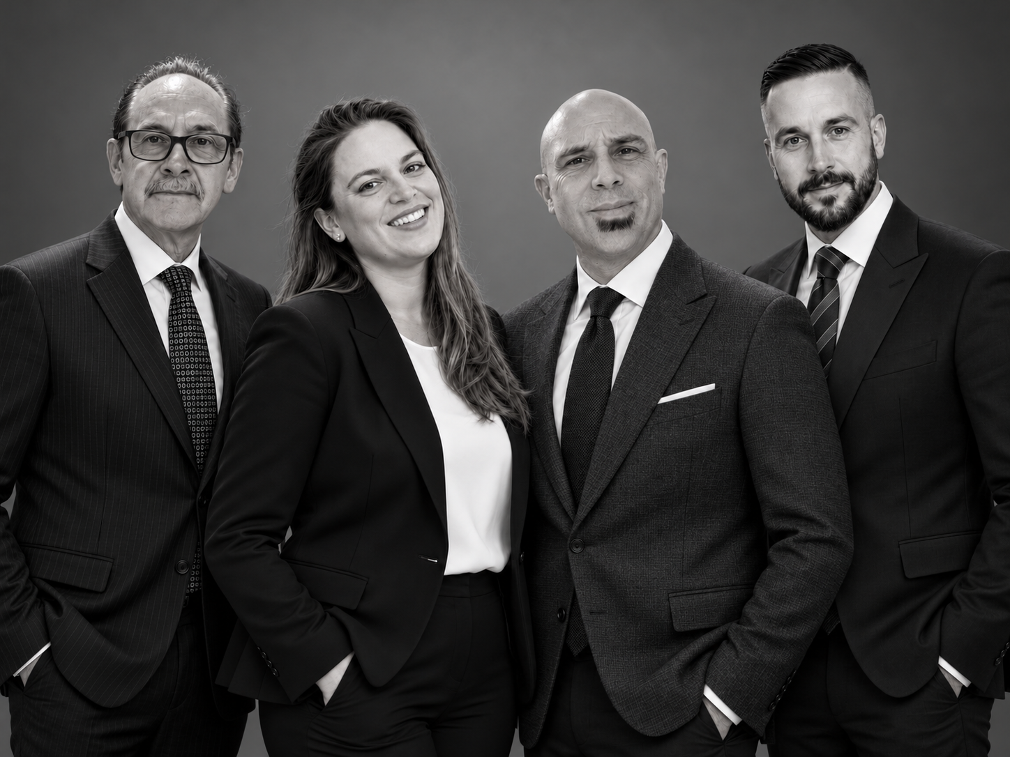 The METROSPACES executive team: Freddy Arciniegas, María Salinas, René Herzog, and Benoît Lebrun.